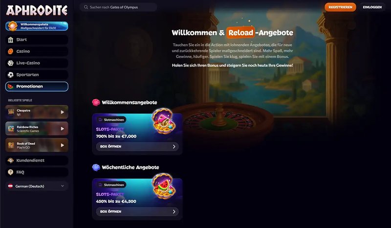 Best aphrodite online casino in United Kingdom
